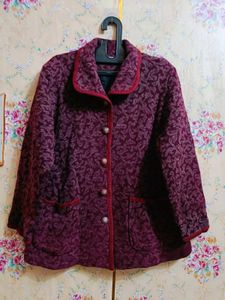 🇳🇿💫 🎀 Elegant Burgundy Coat