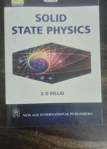 Solid State of Physics By S O Pillai