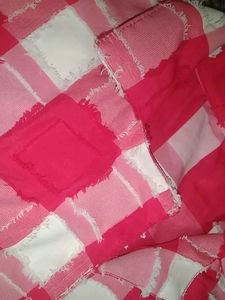 Red &amp; White Plaid Crop Top