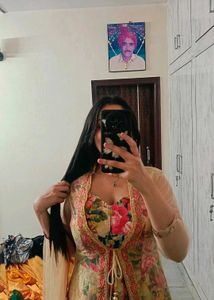 Floral Anarkali Kurta Set