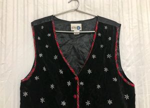 Paul Harris Design Black Printed Vest