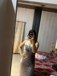Beautiful Satin Party Gown🎀🦋🐬