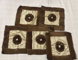 Brown 5 Pieces Of Cushion Covers (16x16)