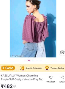 Chic Purple Tie-Front Crop Top💜