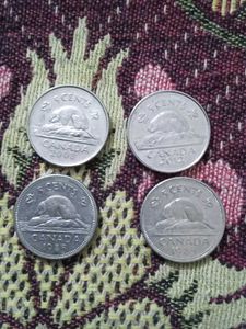 Vintage Canadian Nickel Collection