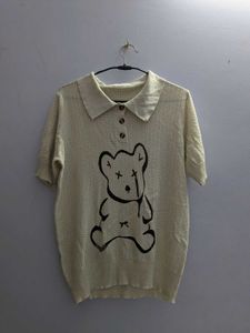 Cute Bear Knit Top