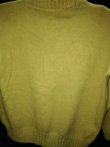 Yellow Woolen Crop Top