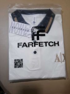 Armani Exchange White Polo Shirt
