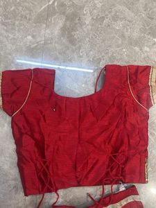 Red &amp; White Lehenga Choli (kids)