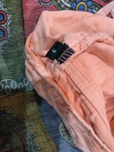 Peach Denim Shorts