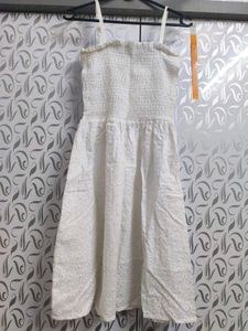 White Sundress with Eyelet Details