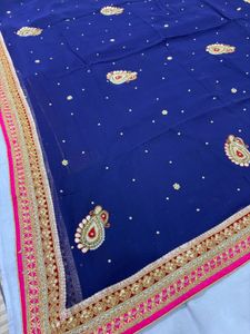 Elegant Blue Saree