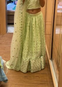 Mint Green Festive Lehanga Choli