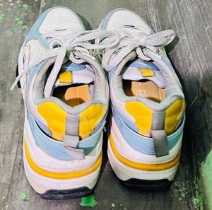 Pastel Accent Sneakers