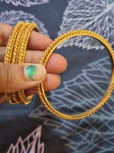gold colour  bangles with guarantee