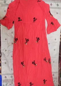 &#34;Viral Cute Red Dress&#34;