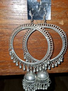 Hoop Jhumka Earrings