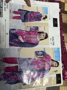 Pakistani Pink Aaliya Vol-07 Lawn Duptta Suit