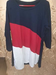 Blend Striped Tshirt (White, Red, Navy)