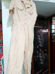 Beige Jumpsuit