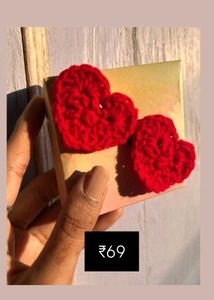 Handmade Crochet clips and clutcher
