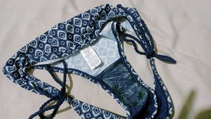 Blue &amp; White Adjustable Brief
