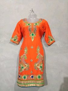 Pure Silk Thread Work Salwar Suit