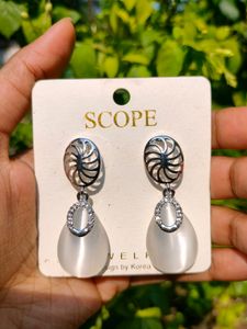 Silver Fancy Earring
