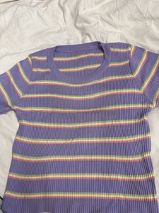 Striped Knit Top