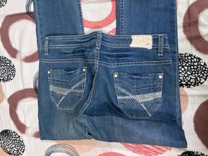 Imelda Light Blue Jeans 28/30 Inch Low Waist