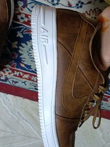 Brown Leather Sneakers