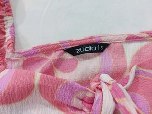 Zudio Pink Puffed Sleeve Top