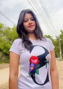 Floral Print White T-Shirt