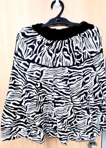 Zebra Print Skirt
