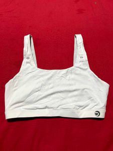 White Nursing Sports Bra