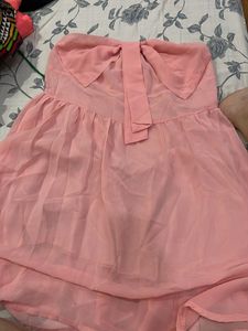 Pink Strapless Dress