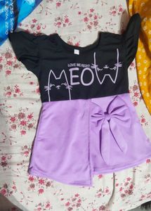 black and purple frock