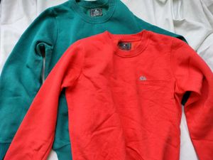Red And Blue Pullover Sweatshirt