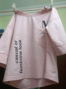 Pink Graphic Print Top