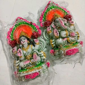 Lakshmi & Ganesha Idol Set