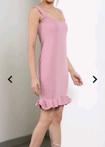 Shein Strappy Sleeves Ribbed Mini Bodycon Dress –