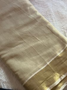 Set Saree with Gold Borde