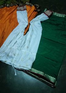 Women Silk Saree Gown Pant Skirt