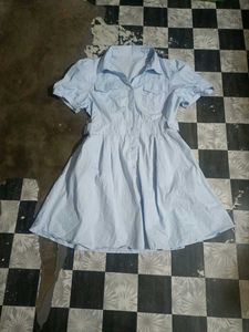 Mini Blue Dress Medium Size
