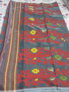 Floral Design Dhakai Saree
