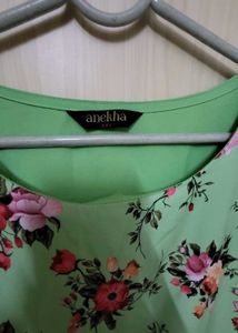 Floral Green Dress Beautiful Design And Fabric