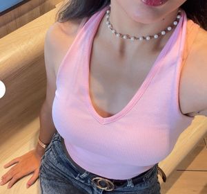 Pink Halter Neck Top
