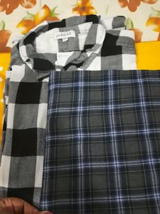 Plus Size COMBO TWO CHECKS SHIRTS