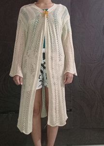 WOMAN GOLD CROCHET  SWEATER ❤️