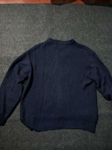 Navy Blue Knit Sweater